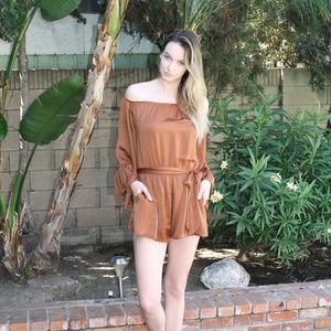 Copper colored romper
